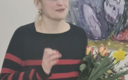 Līgas Jukšas gleznu izstādes atklāšana Ērberģē