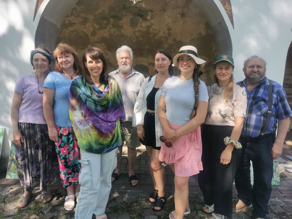 Jelgavas mākslinieki glezno Ērberģi Jelgavas mākslinieki glezno Ērberģi